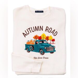 Kiel James Patrick Cream Autumn Road Sweatshirt